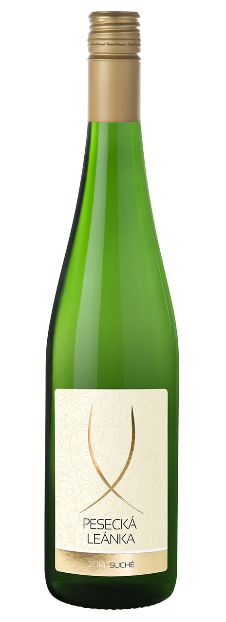 Fľaša bieleho vína Pesecká Leánka