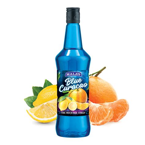 Fľaša likéru Blue Curacao