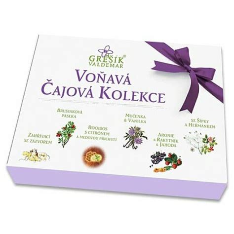 Sada rôznych druhov čajov