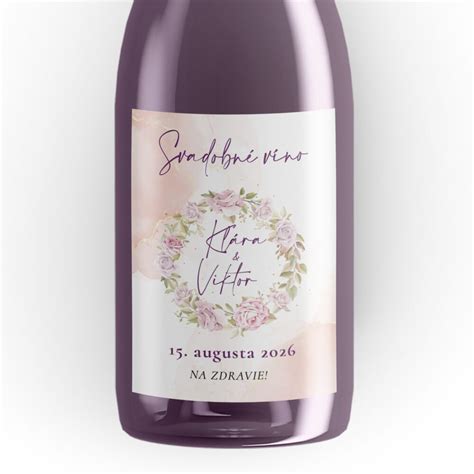 Etiketa fľaše s detailom