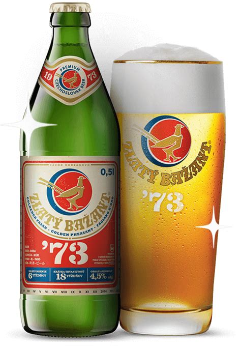 Fľaša piva Zlatý Bažant '73