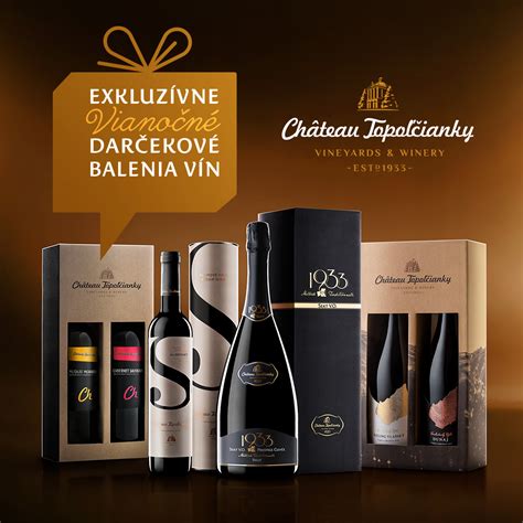 Fľaše vín Château Topoľčianky