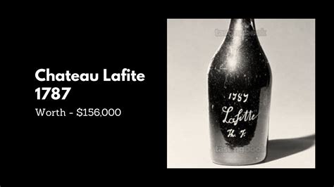 Fľaša Chateau Lafite 1787