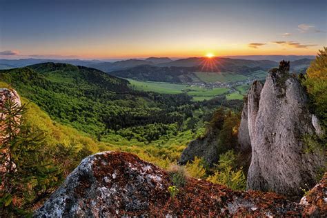 Slovenská krajina s borievkami