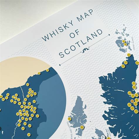 Mapa škótskych whisky regiónov