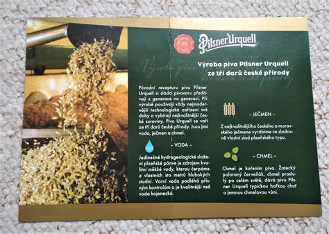 Infografika o procese výroby Pilsner Urquell