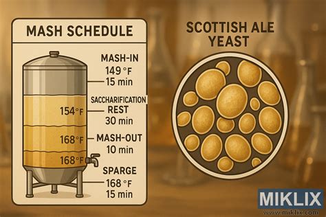 Ilustrácia pivných kvasníc a ich zloženia