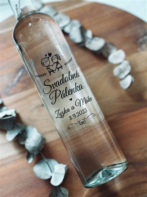 Svadobné fľaše s alkoholom