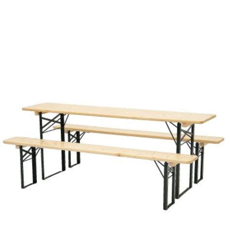 drevený pivný set s oceľovou konštrukciou