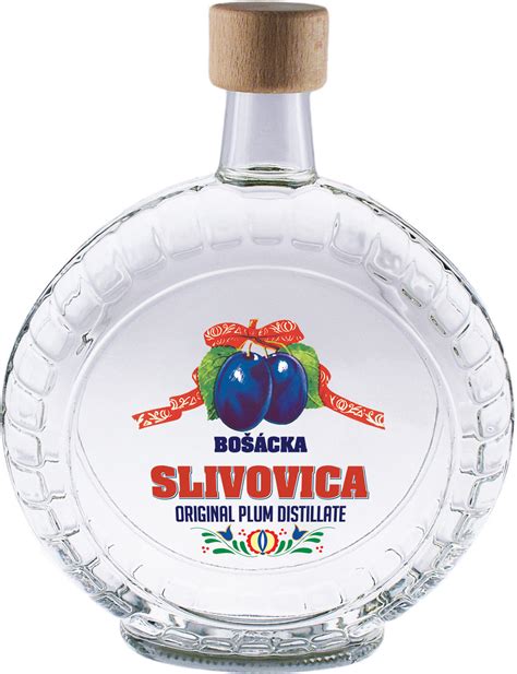 fľaša Bošácka Slivovica v tvare súdka