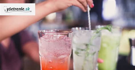 Ilustrácia rôznych druhov alkoholu používaných v koktailoch