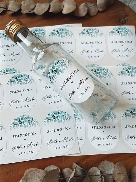 malé sklenené fľaše na svadobné darčeky