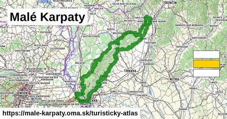 mapa vinohradníckej oblasti Malé Karpaty