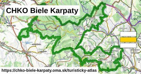 Mapa sadov Žufánek v CHKO Biele Karpaty