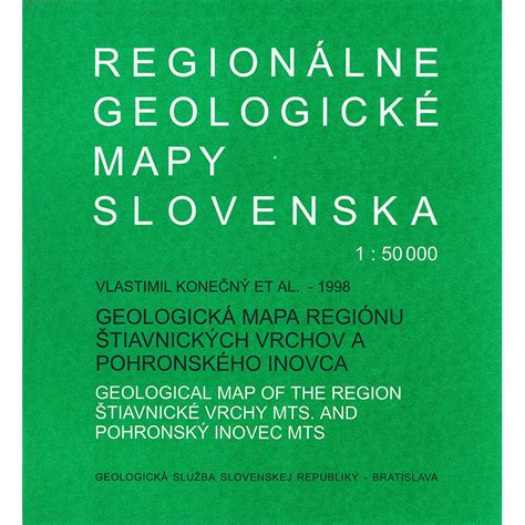 Mapa regiónu Štiavnických vrchov