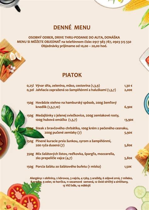 Ilustračná fotografia jedla z denného menu