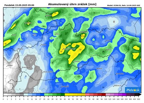 Mapa ukazujúca rozloženie zrážok v regióne, kde sa používajú percentá a promile