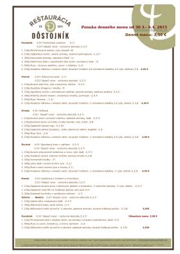 Ilustrácia denného menu