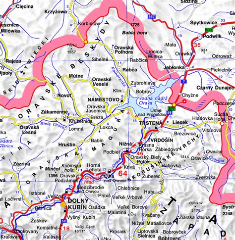 Mapa Hornej Kráľovej