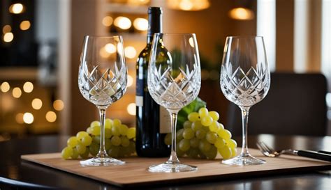 Krištáľové poháre na víno s rôznymi druhmi vína