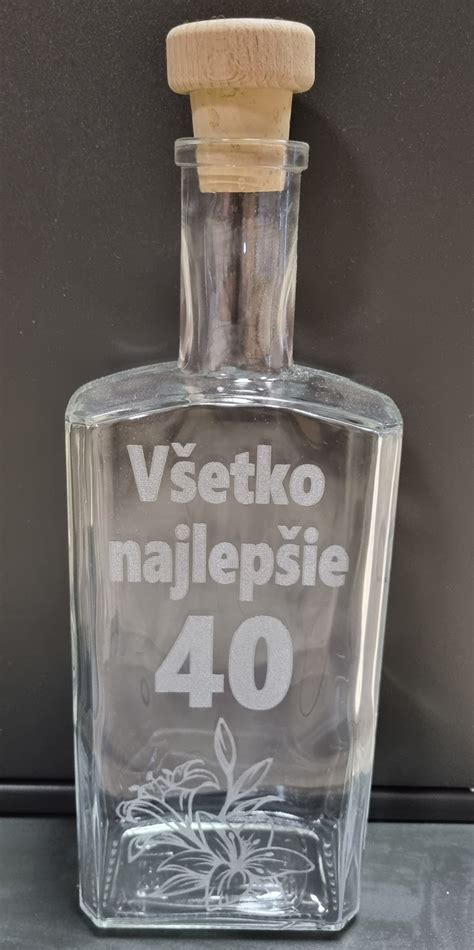 Fľaša Chlebovice s motívom chleba